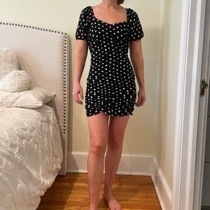 Polka dot mini dress